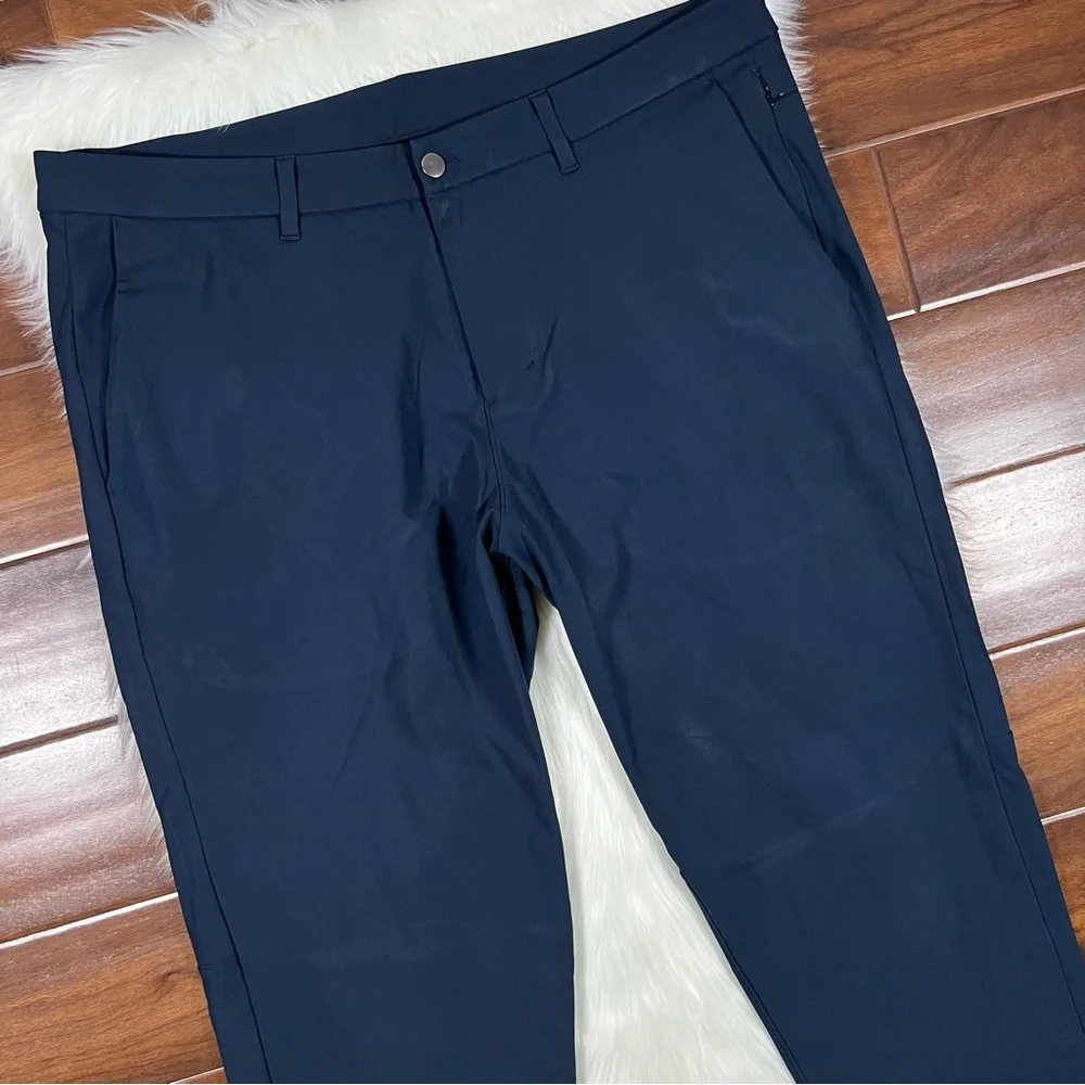 Lululemon Men's Size 40 Navy Blue Commission Slim Pants FLAW‎